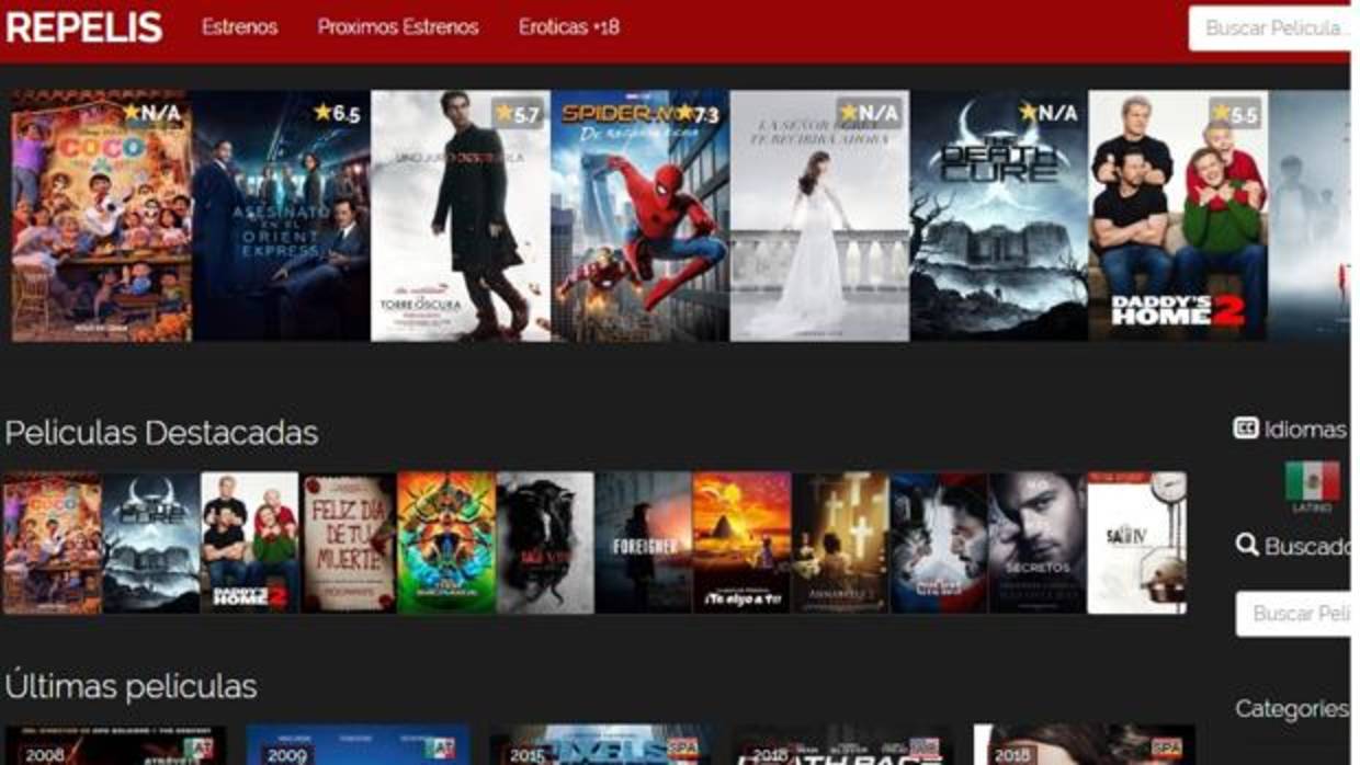 HDFull y las dos primeras páginas piratas cine bloqueadas por orden