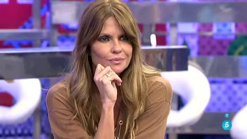 Makoke durante su fugaz paso como colaboradora de «Sálvame»