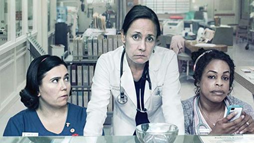 El trío protagonista femenino de «Getting on»