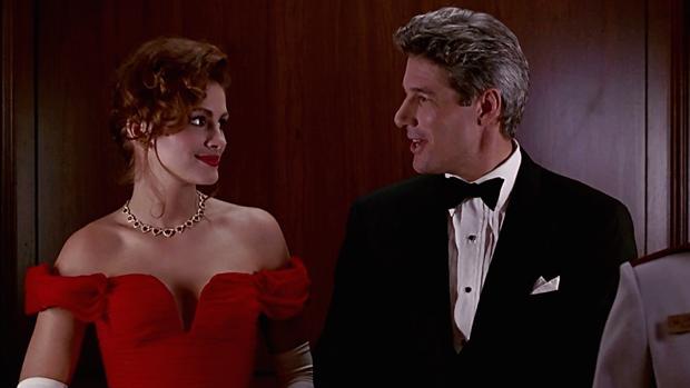 Julia Roberts junto a Richard Gere en «Pretty Woman»
