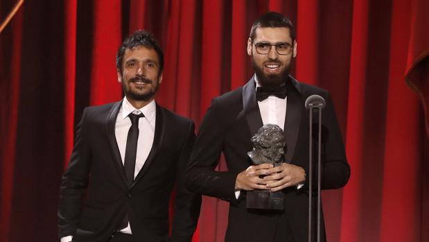 Carles Bover Martínez y Julio Pérez del Campo, en los premios Goya