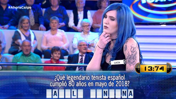 Lucía, este miércoles en «¡Ahora caigo!»