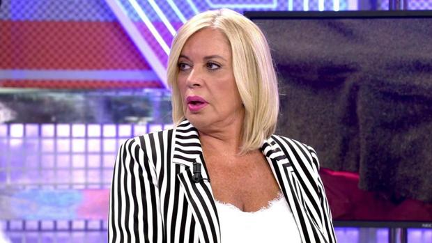 Bárbara Rey, en una de sus intervenciones en «Sábado Deluxe»