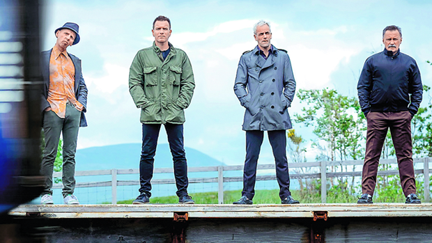 Imagen promocional de la película «Tranispotting 2», donde participaba Bradley Welsh