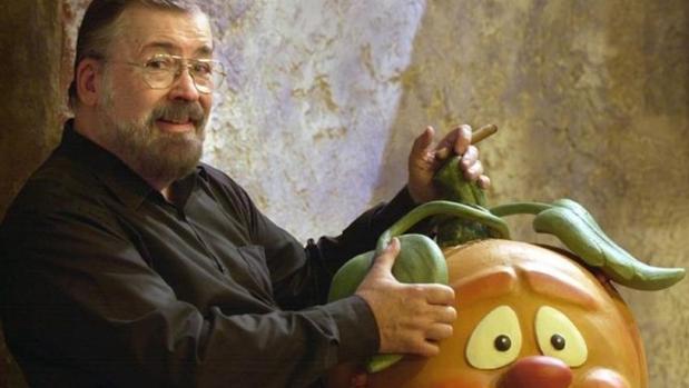 Chicho Ibáñez Serrador, con la calabaza Ruperta
