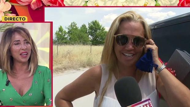 Belén Esteban en su conexión con «Socialité» antes de la boda