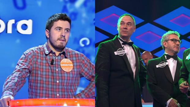 Orestes, actual concursante de «Pasapalabra», y «Los Lobos» tras su programa 500 de «¡Boom!»