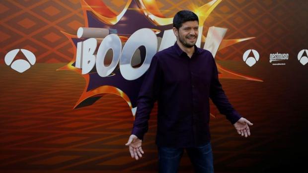 Manu, integrante de «Los Lobos», después de ganar el bote de «¡Boom!»