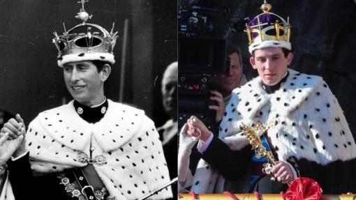 Principe Carlos (izquierda) y Josh O'Connor (derecha)