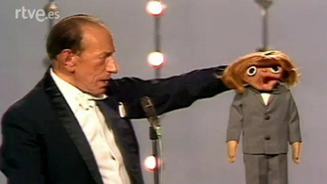 Mr. Wences, in the TVE program 'Fantástico', in 1979