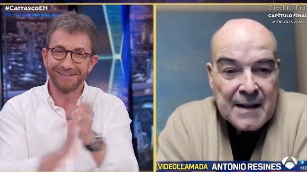 Antonio Resines en videollamada con Pablo Motos