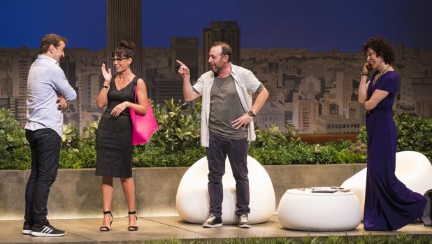 Luis Merlo, Itziar Atienza, Antonio Molero y Maru Valdivieso, protagonistas de la obra de teatro «El test»