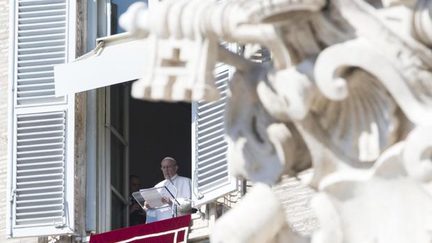 El Papa durante la misa del Angelus, la semana pasada