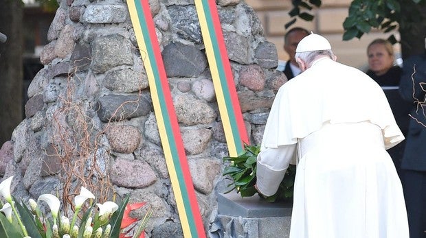 El Papa Francisco, en el museo de la ocupación soviética y de la lucha por la libertad de Vilnius, capital lituana
