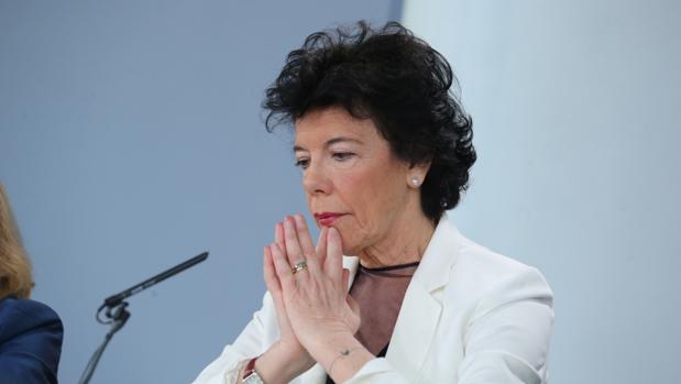 La ministra de Educación, Isabel Celaá
