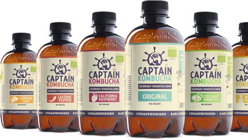 La gama de kombuchas de Captain Kombucha