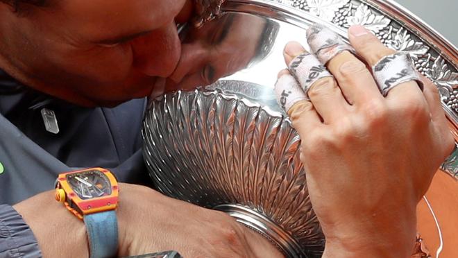 Las zapatillas con las que Rafa Nadal ganó la final de Roland Garros