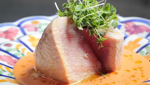 Salmorejo cordobés con bonito al natural de La Malaje