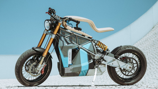 Modelo de moto eléctrica E-raw chasseur