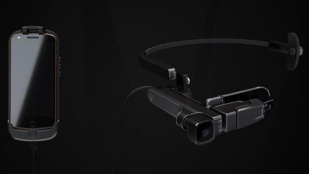 Detalle de las gafas de realidad aumentada