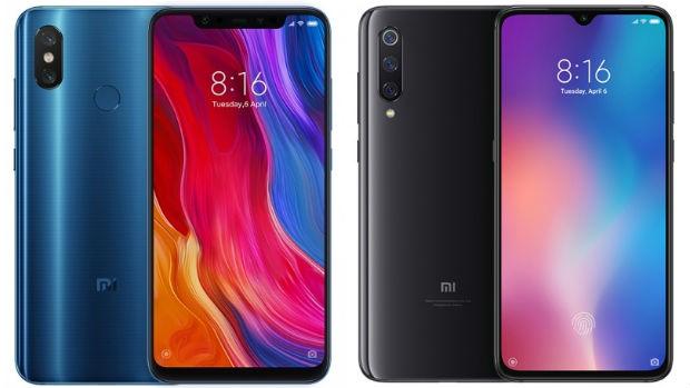 Xiaomi Mi 8 (izq.) y el Xiaomi Mi 9 (derecha)