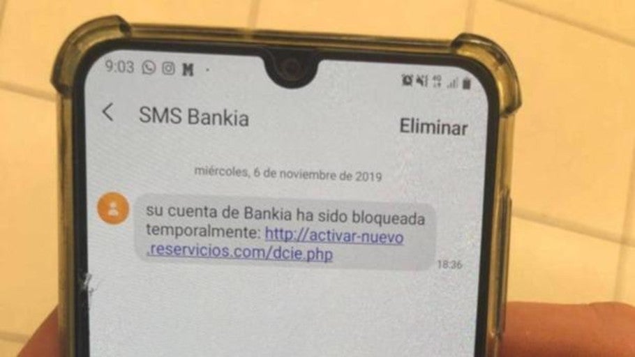 Cuidado, no abras este SMS o te robarán el dinero y los datos personales