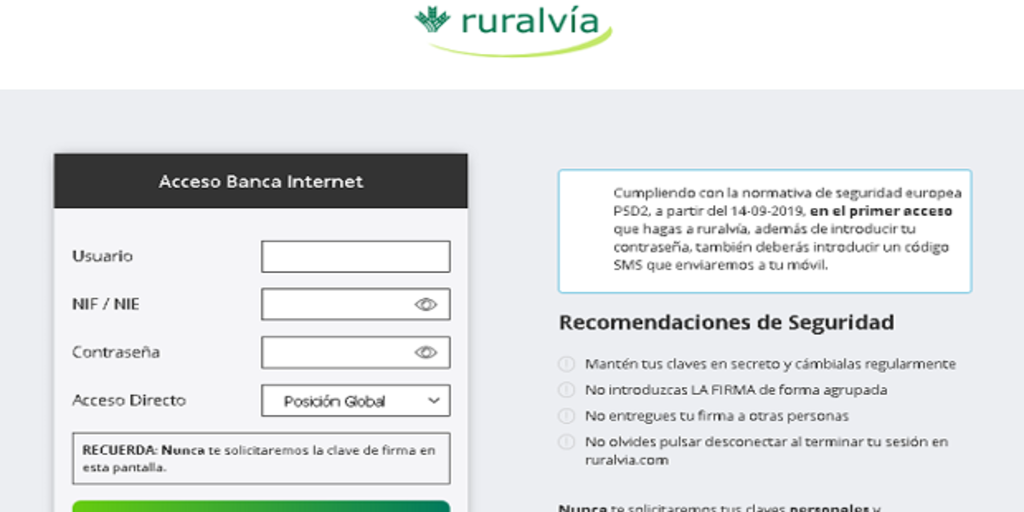 Detectan una ciberestafa en la que suplantan a Caja Rural para robar datos bancarios