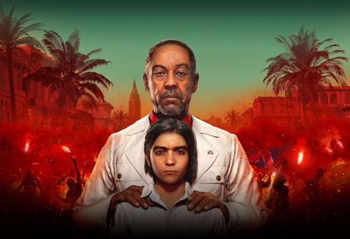 Imagen promocional de 'Far Cry 6' en la que se puede ver a Giancarlo Esposito caracterizado como Antón Castillo