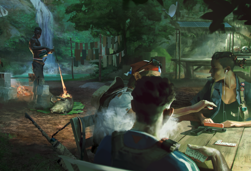 Imagen en la que se muestra el diseño de los campamentos guerrilleros en 'Far Cry 6'