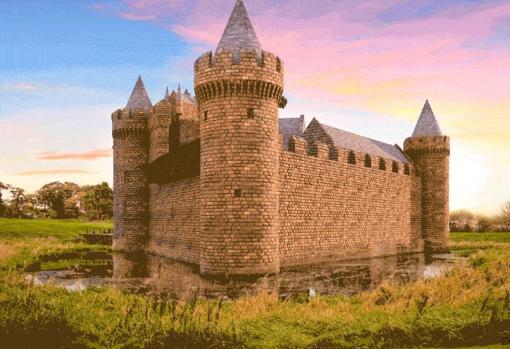 Estado del castillo tras una reconstrucción digital