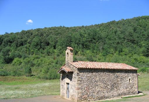 Ermita de Santa Margarita, en el cráter del volcán